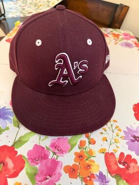 New Era Oakland A's Maroon Fitted Cap